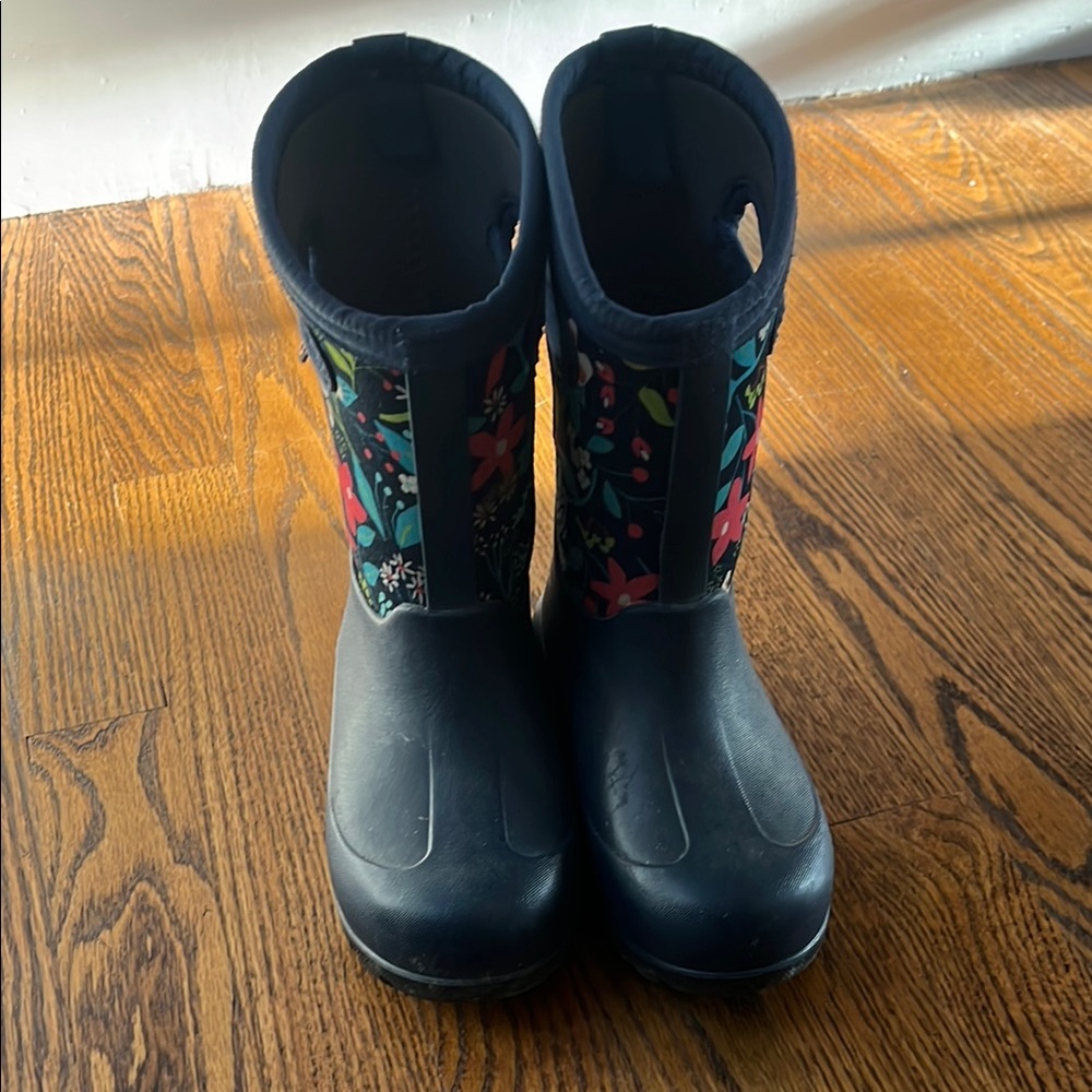 Girls Bogs Floral Waterproof Winter Boots